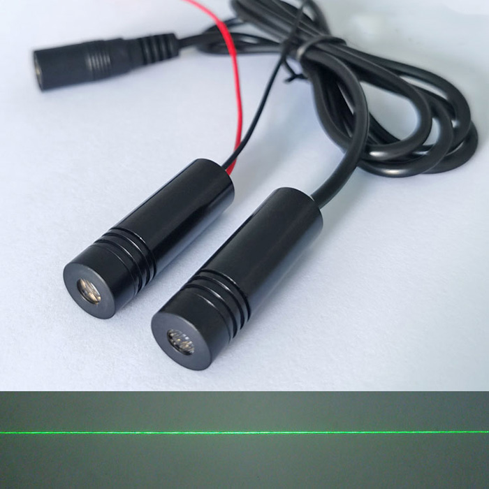 520nm 10mW 레이저 다이오드 모듈 Line Green Laser Positioner 12*40mm - Click Image to Close